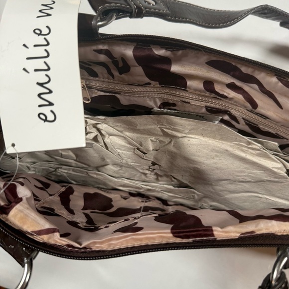 Two-Tone Women's Satchel - Picture 4 of 10